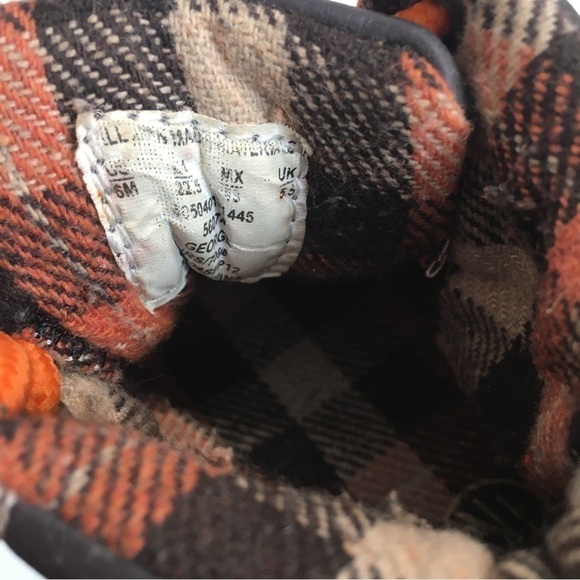 TKS George Baby Boy Brown Faux Leather Orange Lace Up Ankle Boots - Picture 14 of 14